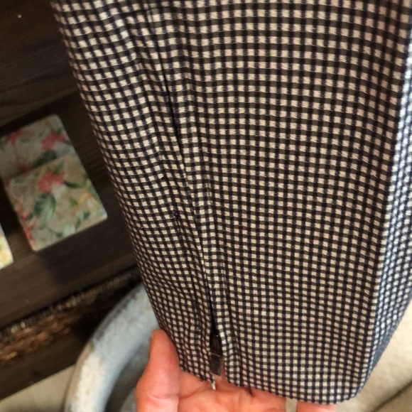 Carlisle black/white checkered pants w/ a shimmer - Picture 3 of 7